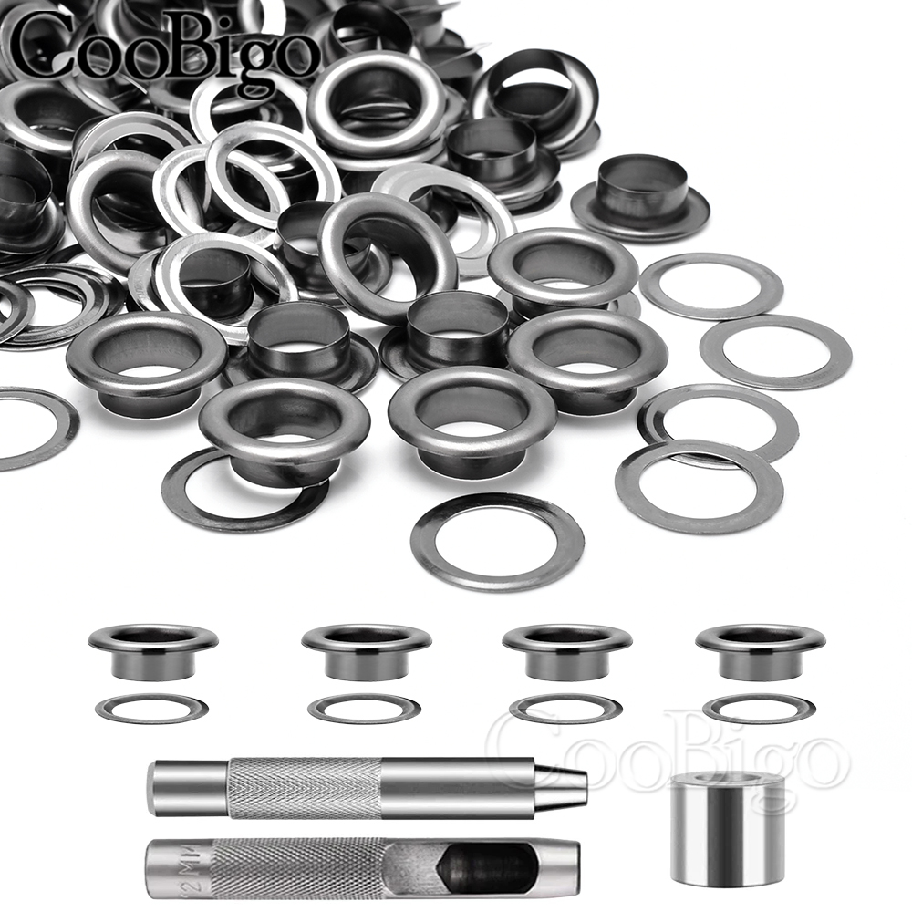 Leatherwork Eyelets - Metall-Tülle-Werkzeugset, Ösen, Ösen, Stanz-Installer-Werkzeug für Leder,