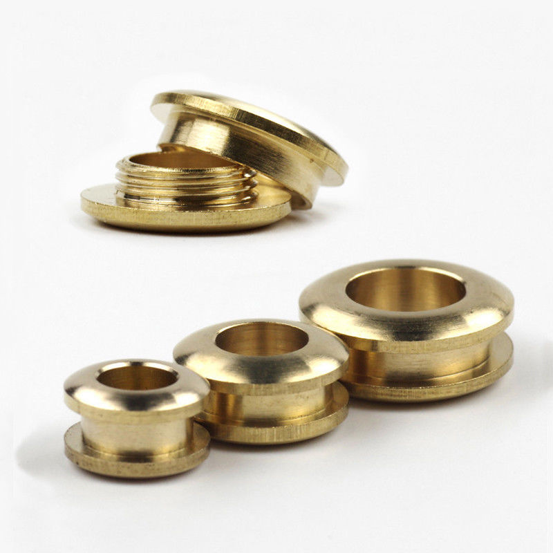 Leatherwork Eyelets - 2 Stück massive Messing-Ösen mit Schraubverschluss
