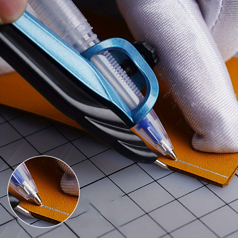Leatherworking Equipment - 1-teiliges Leder-Messgerät zum Abstand von DIY-Lederherstellungswerkzeugen,
