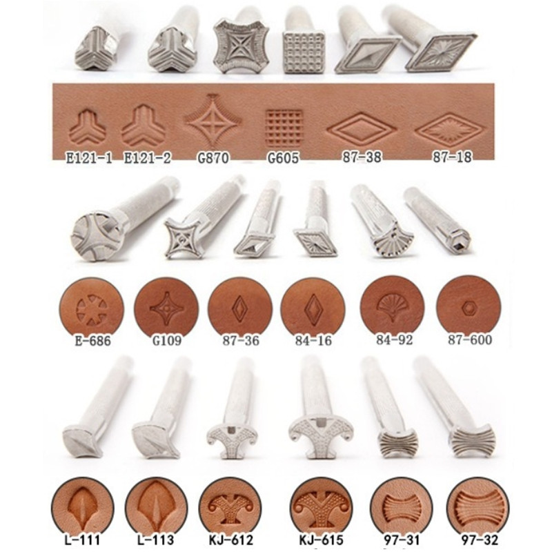 Leather Stamp Set - Neues Lederprägewerkzeug-Set, Lederstempel für DIY-Bastelarbeiten, Präge-