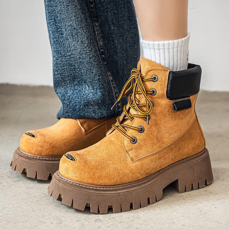 Leatherwork Designs - Klassische High-Top-Stiefel aus Leder für Herren,