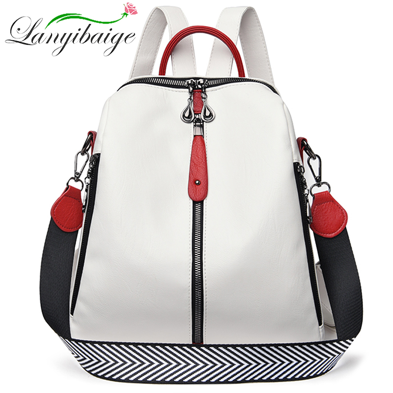 Leather Work Backpack - Mode Rucksack Frauen weichen Leder Rucksack