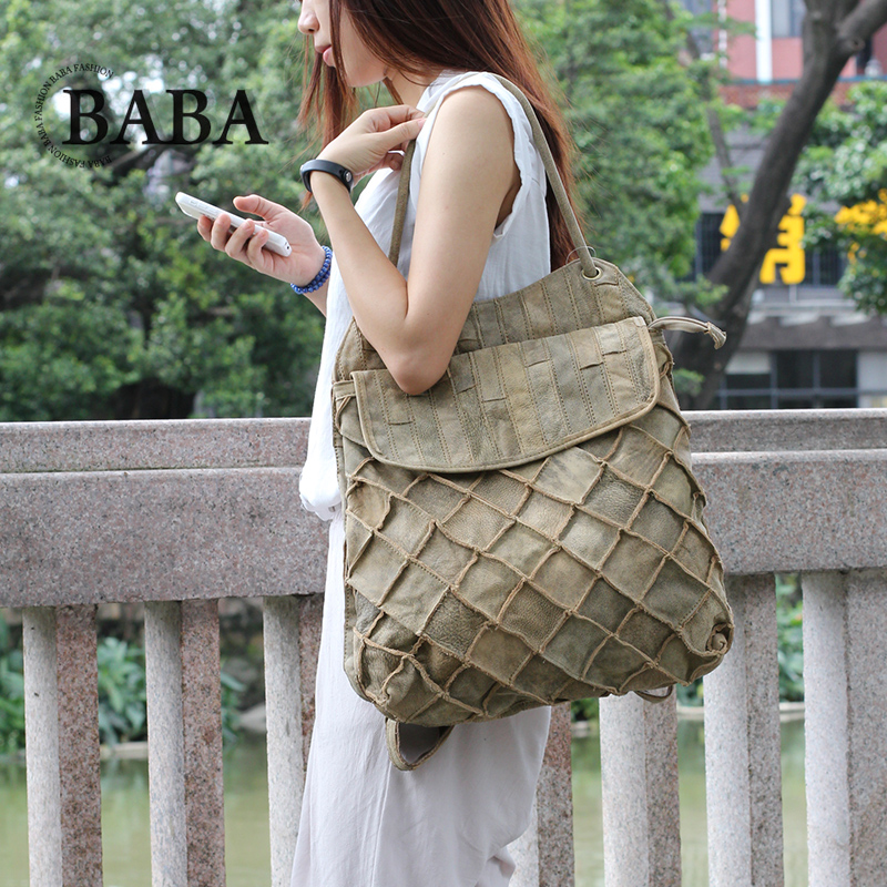 Leather Work Backpack - Neue Europäische/Amerikanische Rucksack Frauen Multifunktionale Große