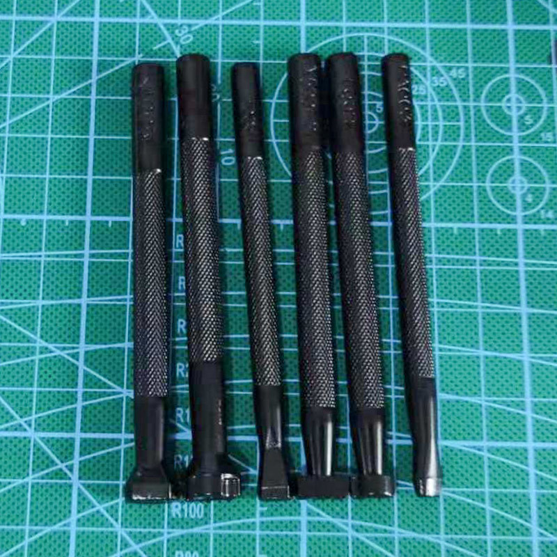 Leather Stamp Set - 6 Stück Leder Druckwerk zeug Legierung