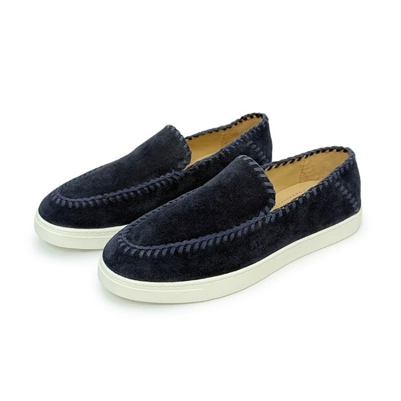 Leatherwork Designs - Designer Luxus-Loafer Herrenschuhe Hochwertige Rindswildleder Slip-On