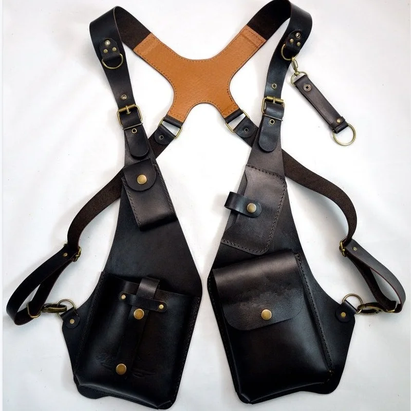 Leatherwork Rivets - Männer Frauen Steampunk Vintage Pu Leder