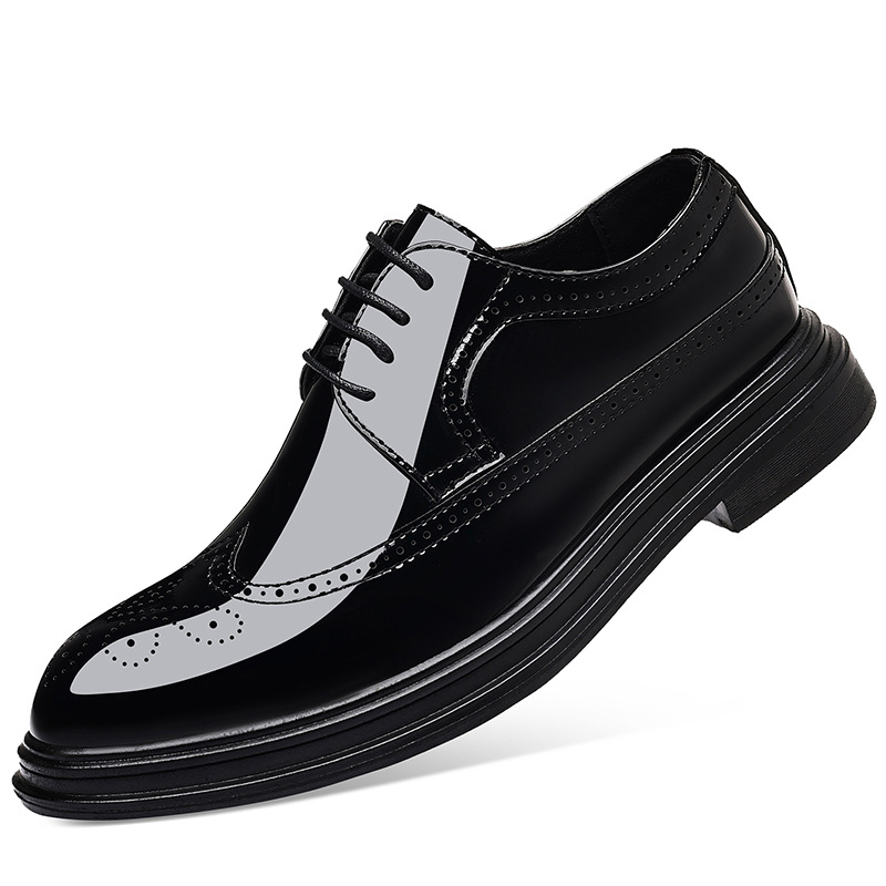 Herren-Lackleder-Brogue-Schuhe – Leather Work Dress Bewertung und Preis