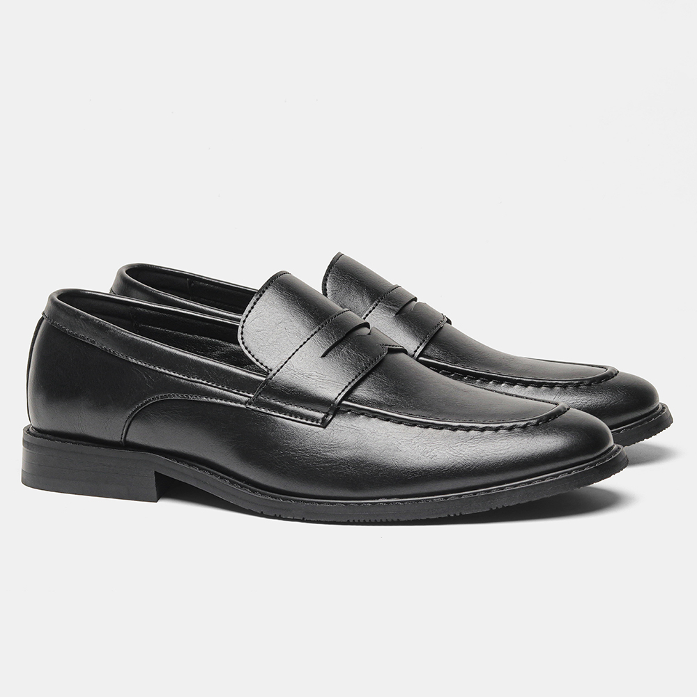 Herren Schwarze Penny Loafer K – Leather Work Dress Bewertung und Preis