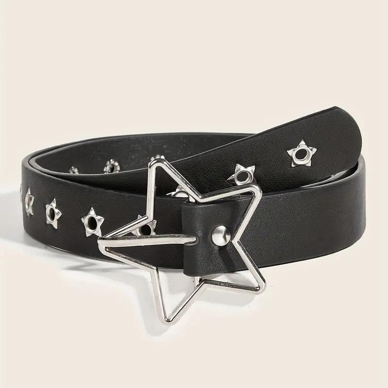 Y2K Punk Star Eyelet Schwarzer – Leatherwork Eyelets Bewertung und Preis