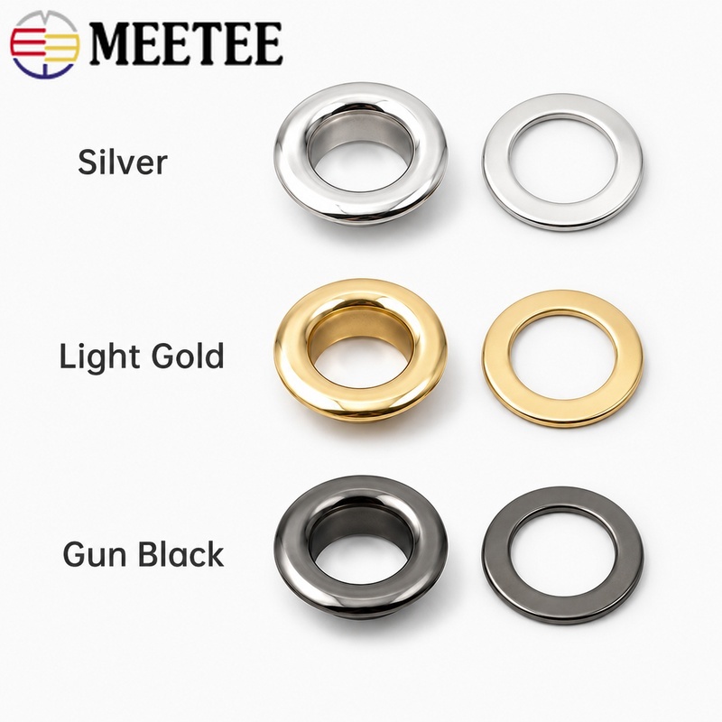 100 Sets Meetee 4/5/8/10/12mm  – Leatherwork Eyelets Bewertung und Preis