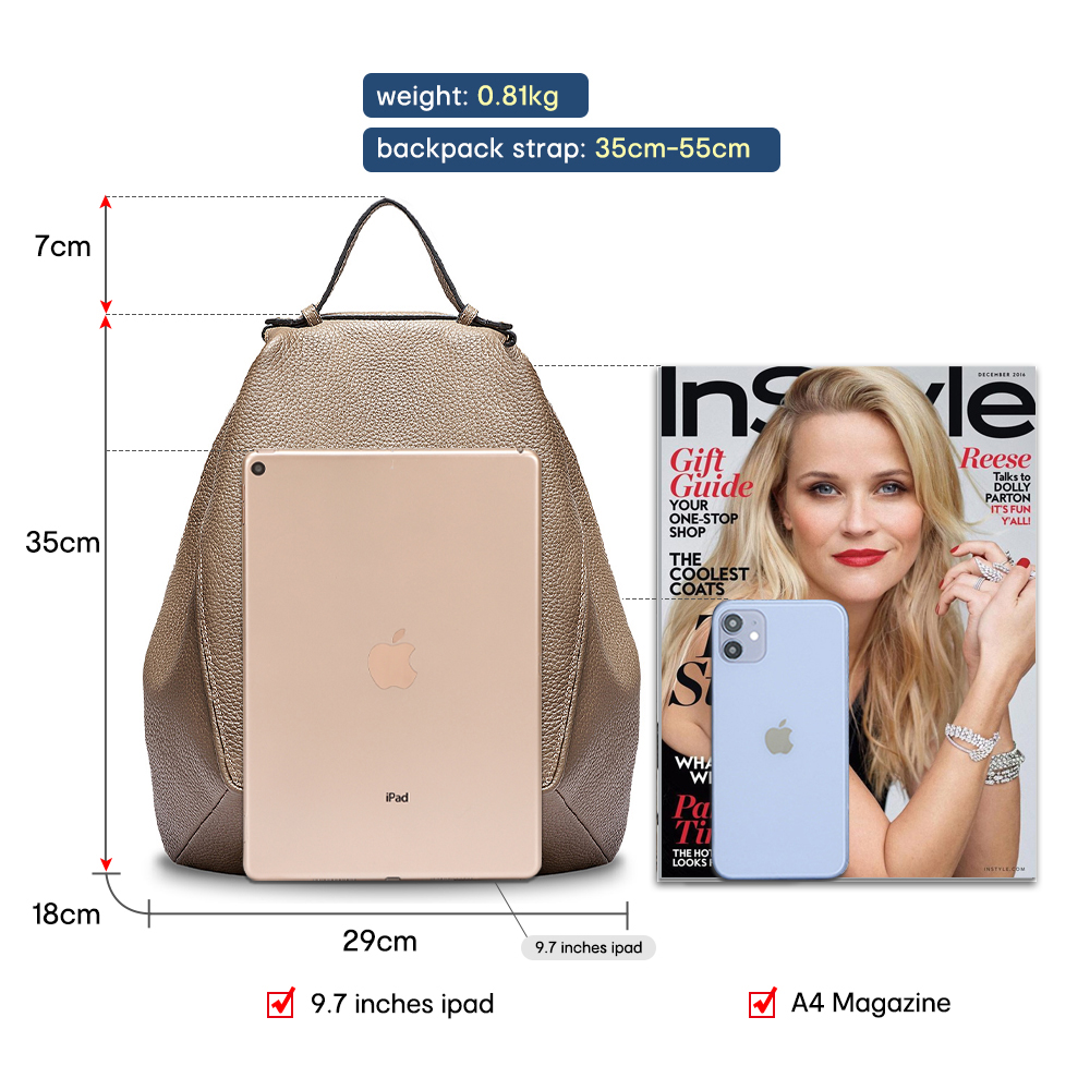 Zency Damen-Rucksack aus 100 % – Leather Work Backpack Bewertung und Preis