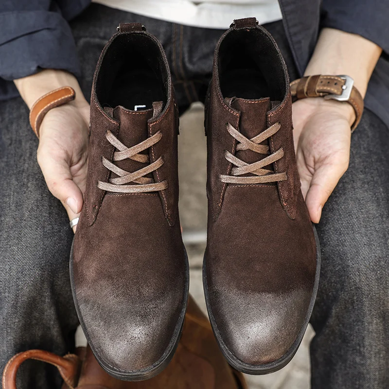 Neue Kuh Wildleder Stiefelette – Leatherwork Designs Bewertung und Preis