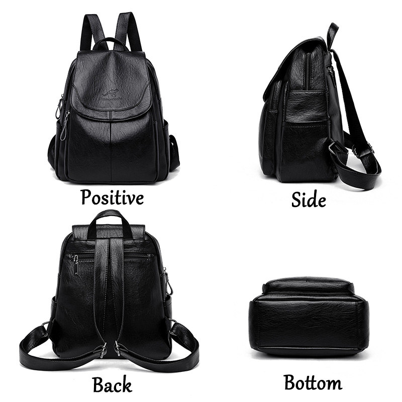 9-farbige Damen-Rucksäcke aus  – Leather Work Backpack Bewertung und Preis