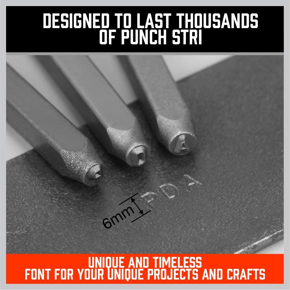 A68P-36-teiliges 3-mm-Zahlen-  – Leather Stamp Set Bewertung und Preis