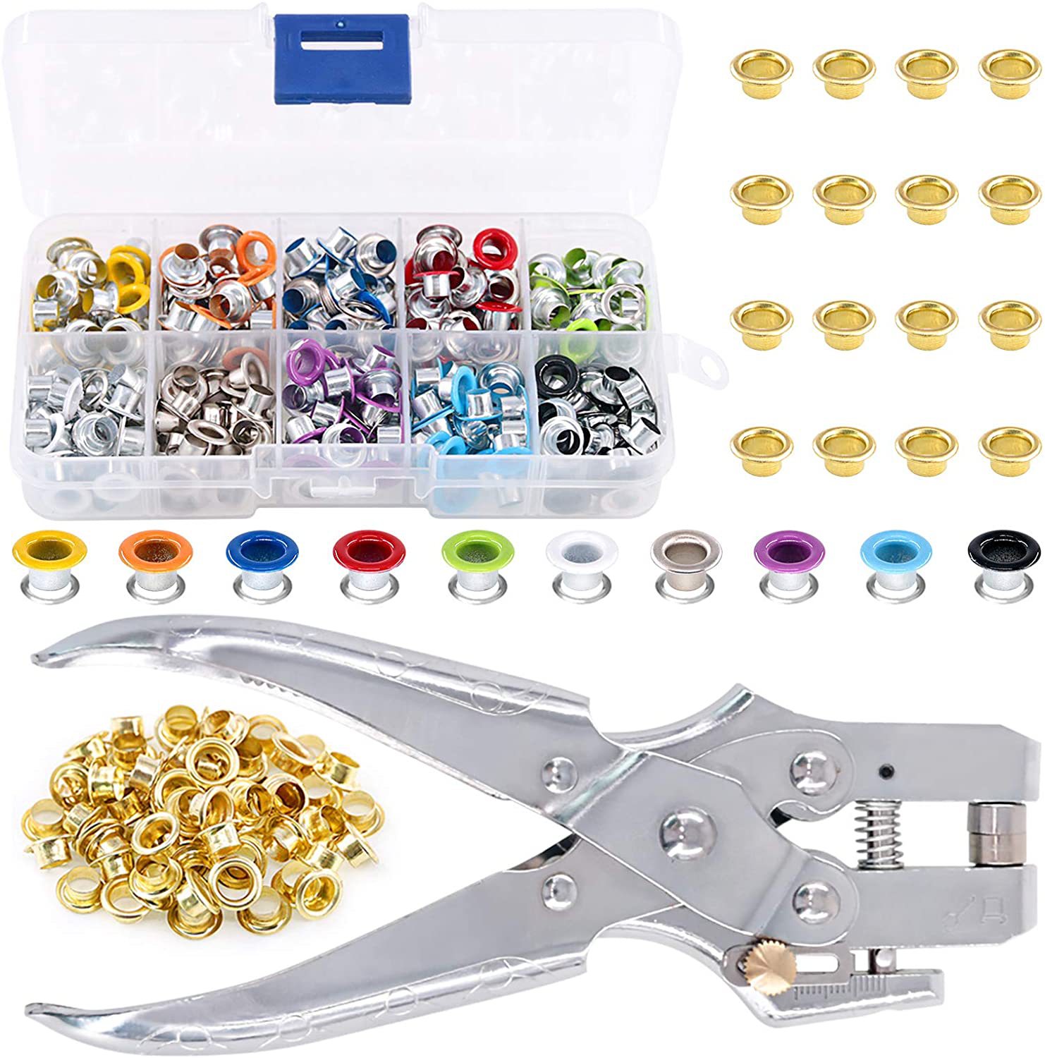 300/500 Sets 5 mm mehrfarbiges – Leatherwork Eyelets Bewertung und Preis