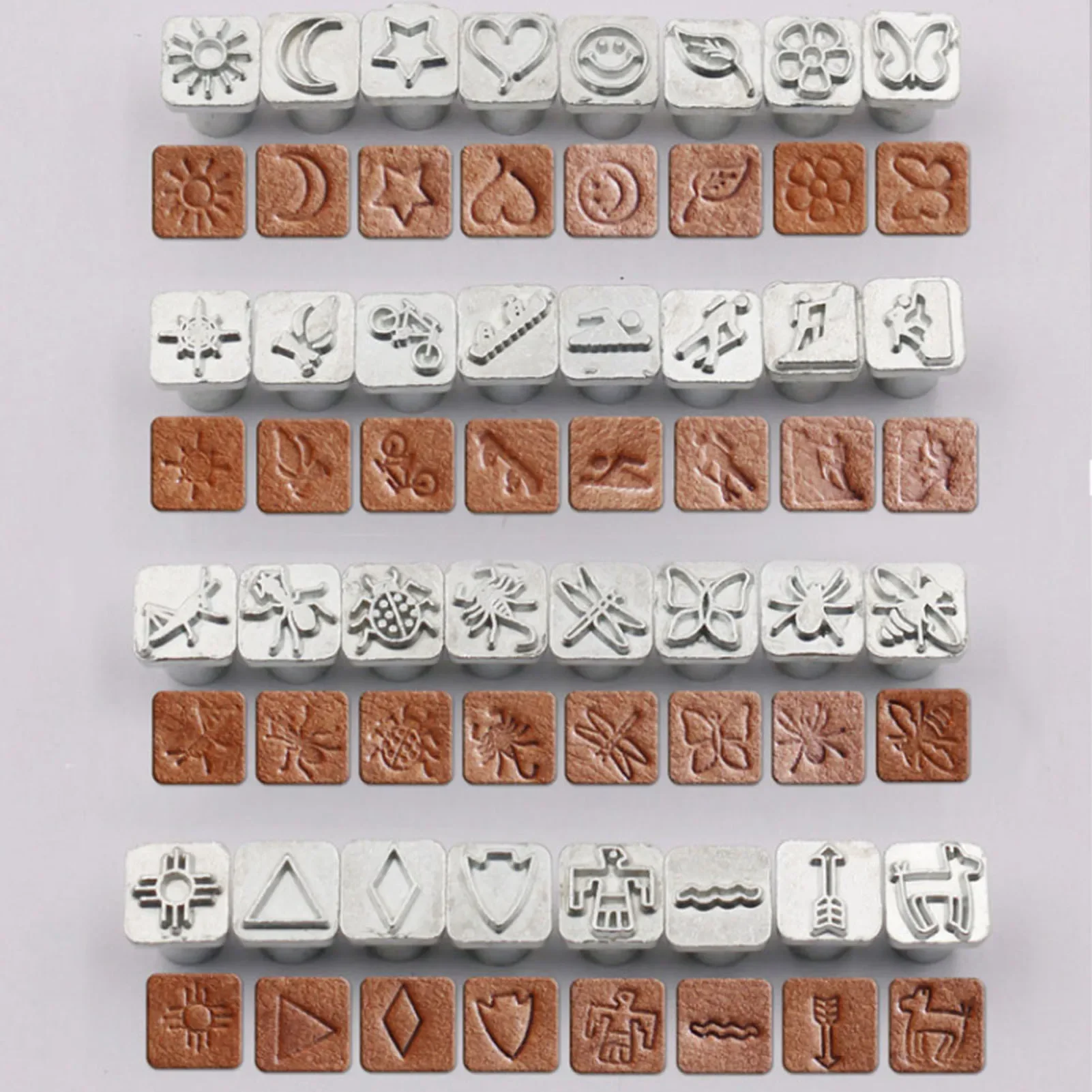 32 Stück Cartoon Tier Pflanze  – Leather Stamp Set Bewertung und Preis