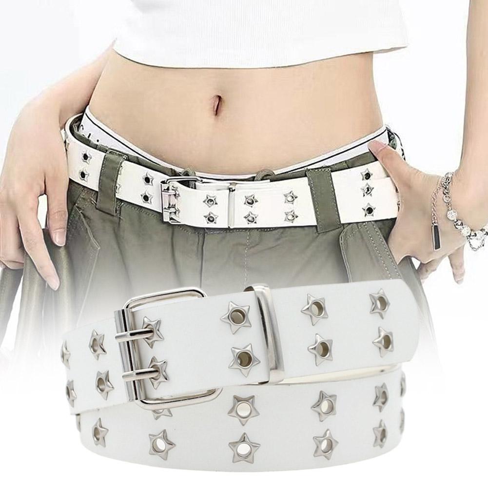 Y2K Punk Nieten-Ledergürtel mi – Leatherwork Eyelets Bewertung und Preis