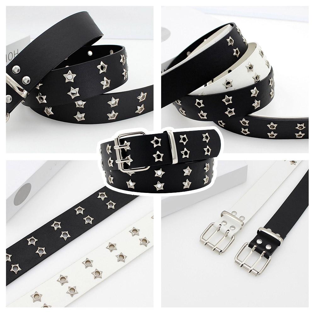 Y2K Punk Nieten-Ledergürtel mi – Leatherwork Eyelets Bewertung und Preis