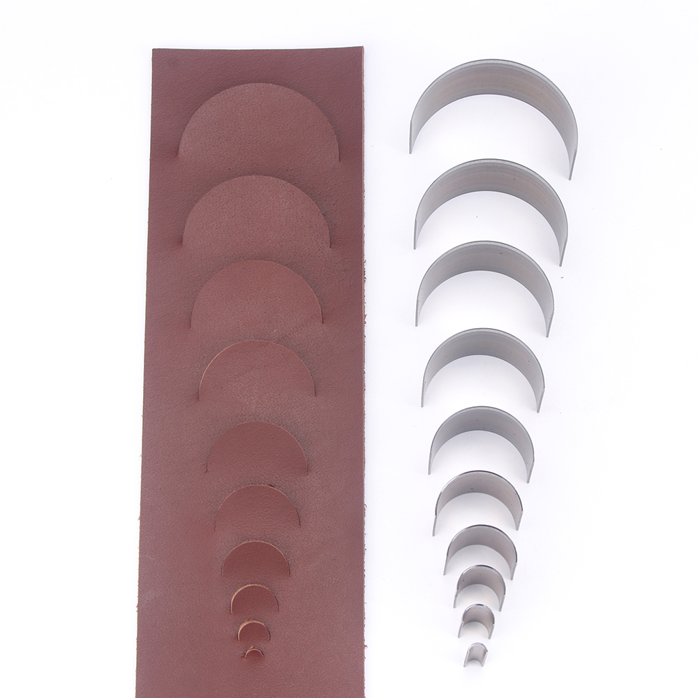 10-teiliges Set Halbkreis-Stan – Leather Stamp Set Bewertung und Preis