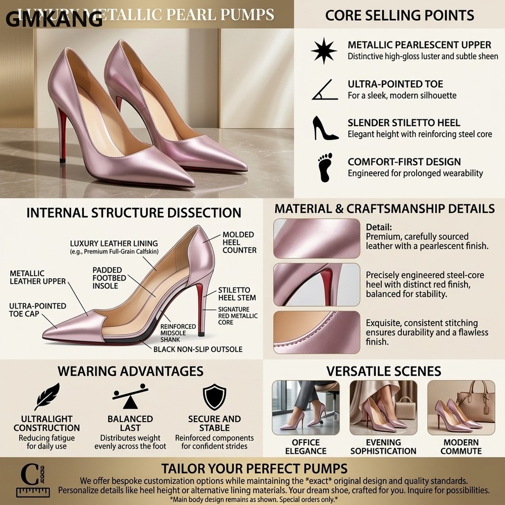 Damen-Pumps mit spitzer Zehenp – Leather Work Dress Bewertung und Preis