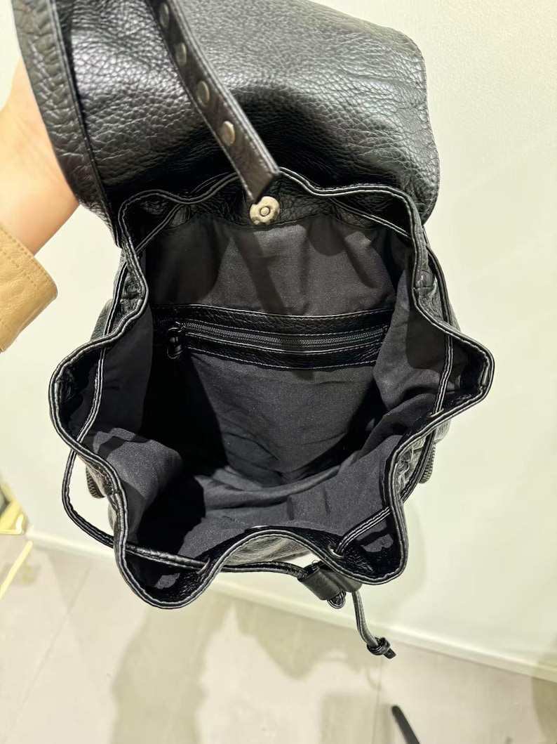 Gothic Punk PU Leder Umhängeta – Leather Work Backpack Bewertung und Preis
