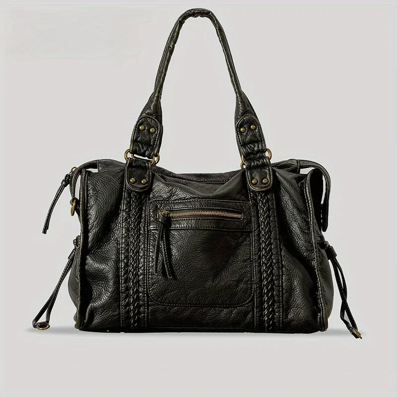 Damenmode Vintage gewaschene w – Leatherwork Rivets Bewertung und Preis