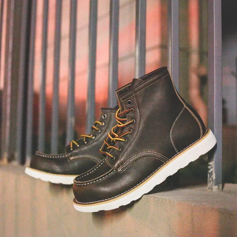 Echtes Leder Herrenstiefel Vin – Leatherworking Equipment Bewertung und Preis