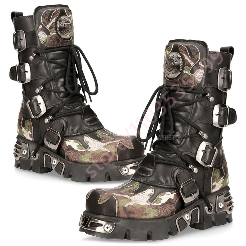 Punk Rock Camouflage Gürtelsch – Leatherwork Rivets Bewertung und Preis