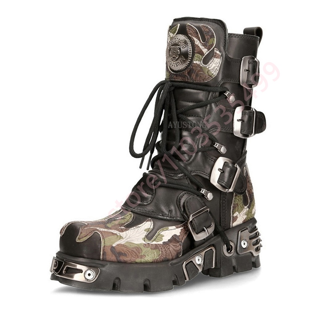 Punk Rock Camouflage Gürtelsch – Leatherwork Rivets Bewertung und Preis