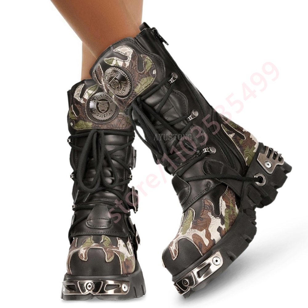 Punk Rock Camouflage Gürtelsch – Leatherwork Rivets Bewertung und Preis