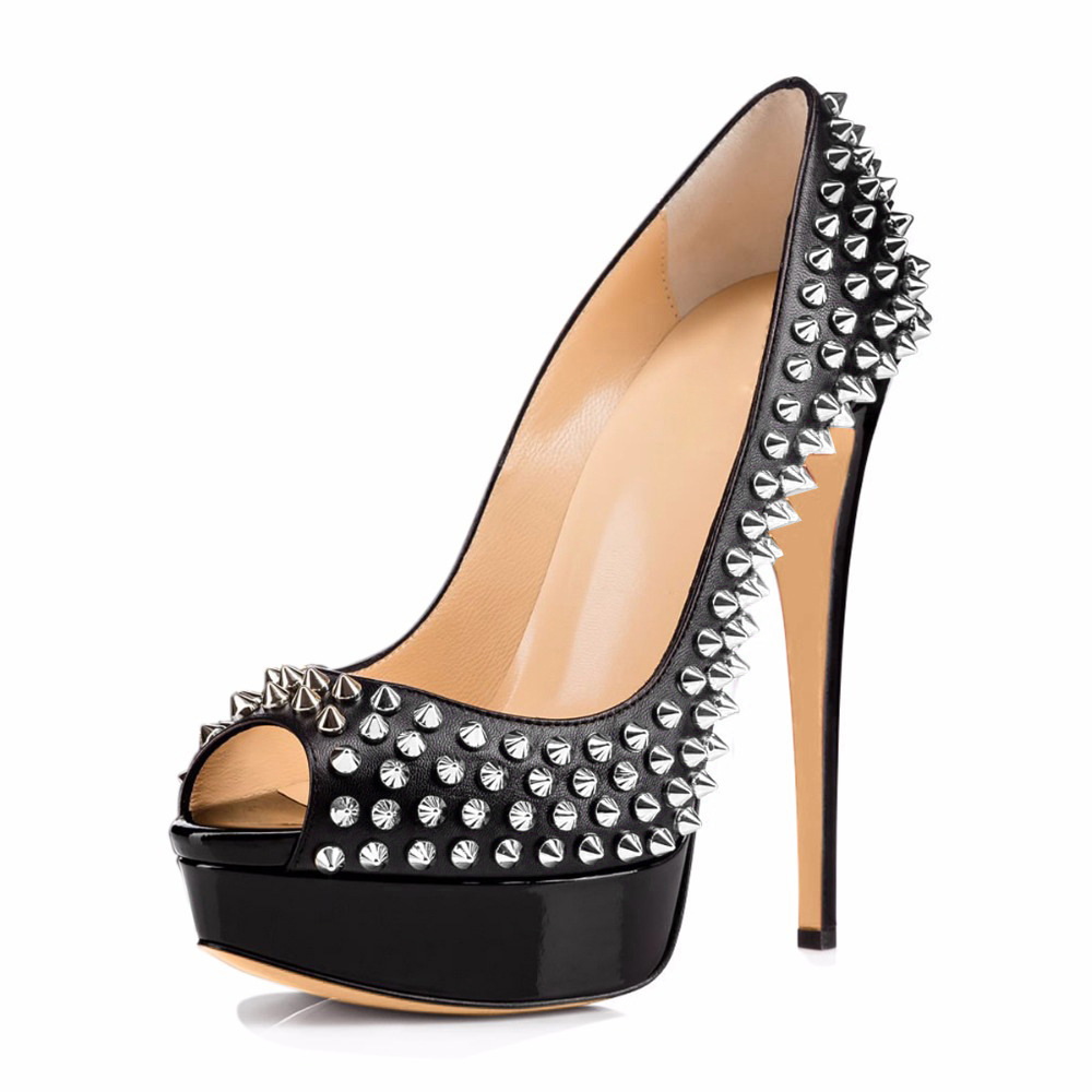 14 cm sexy High Heels mit Niet – Leatherwork Rivets Bewertung und Preis