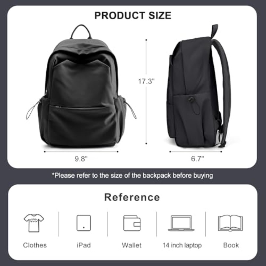 Schwarzer Rucksack für Damen,  – Leather Work Backpack Bewertung und Preis
