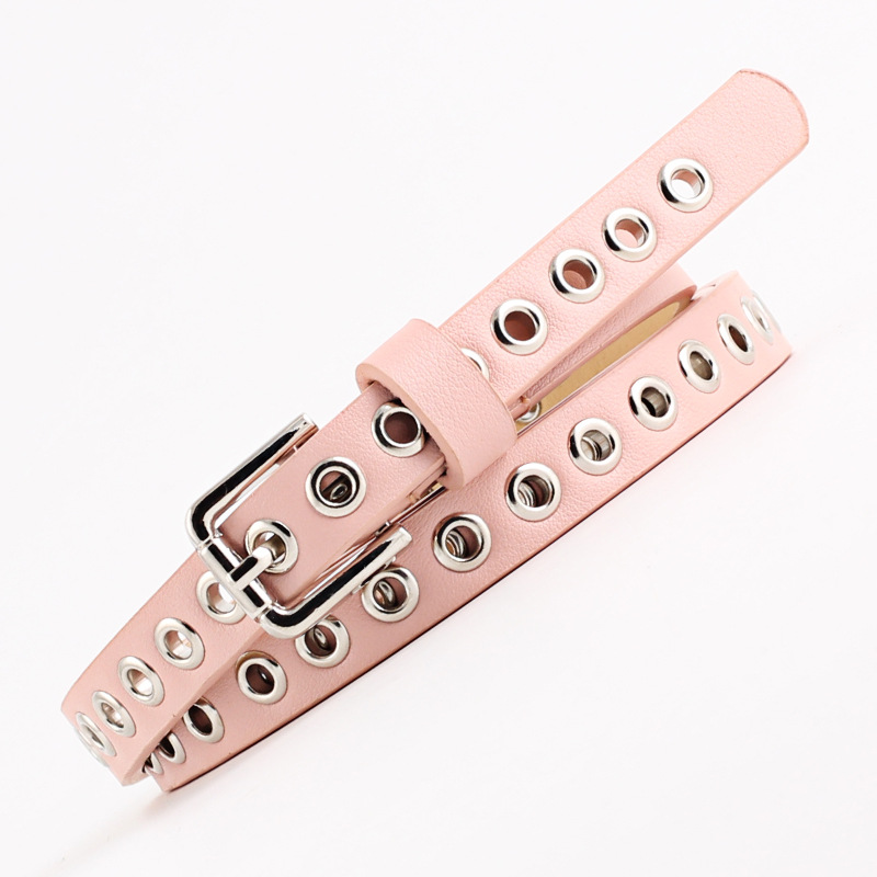 1,4 cm Damen-Hosengürtel, Punk – Leatherwork Eyelets Bewertung und Preis